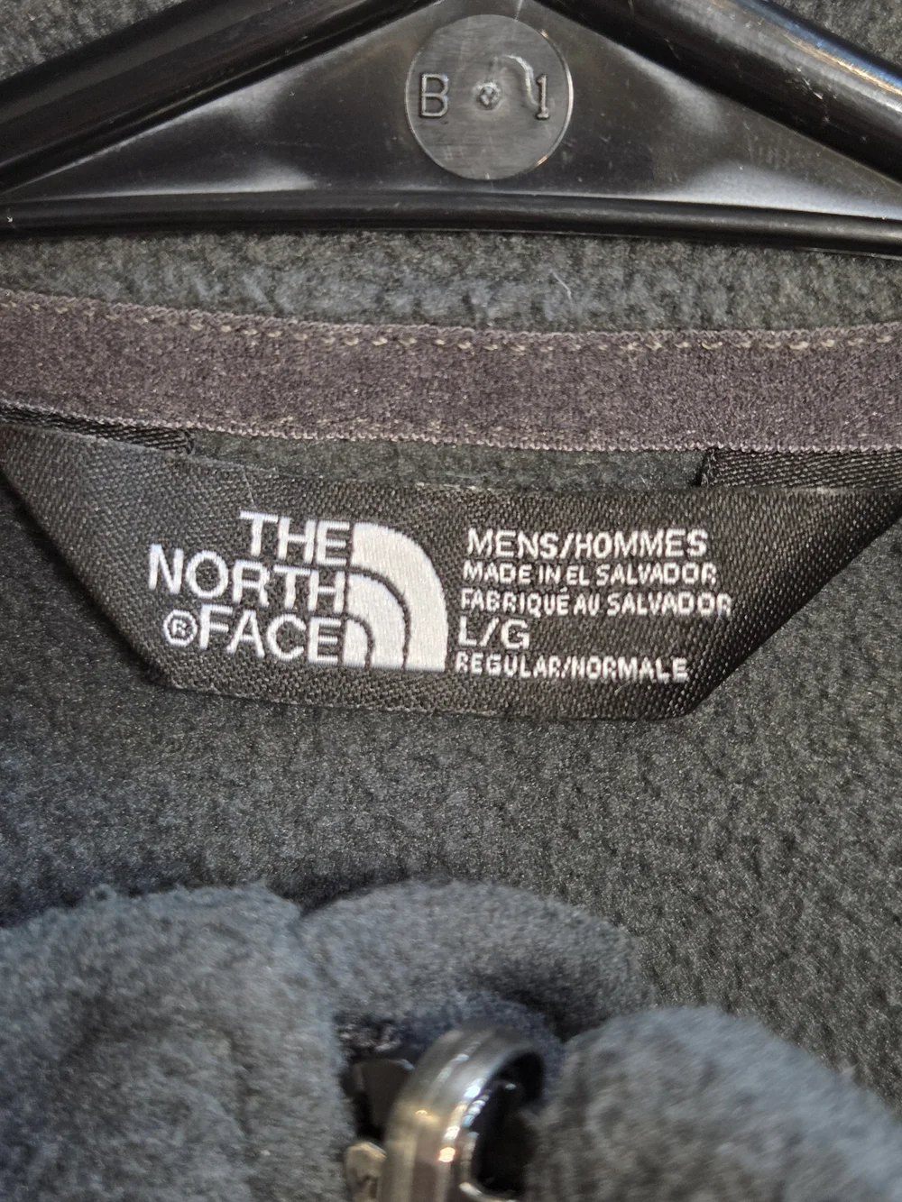The North Face Charcoa Full-Zip Fleece Jacket with Gray Accents